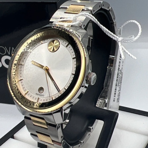 Movado Bold Verso IP Watch with Silver-Tone Dia - Picture 8 of 9